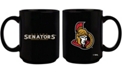 Memory Company Black Ottawa Senators 15 oz Primary Logo Mug